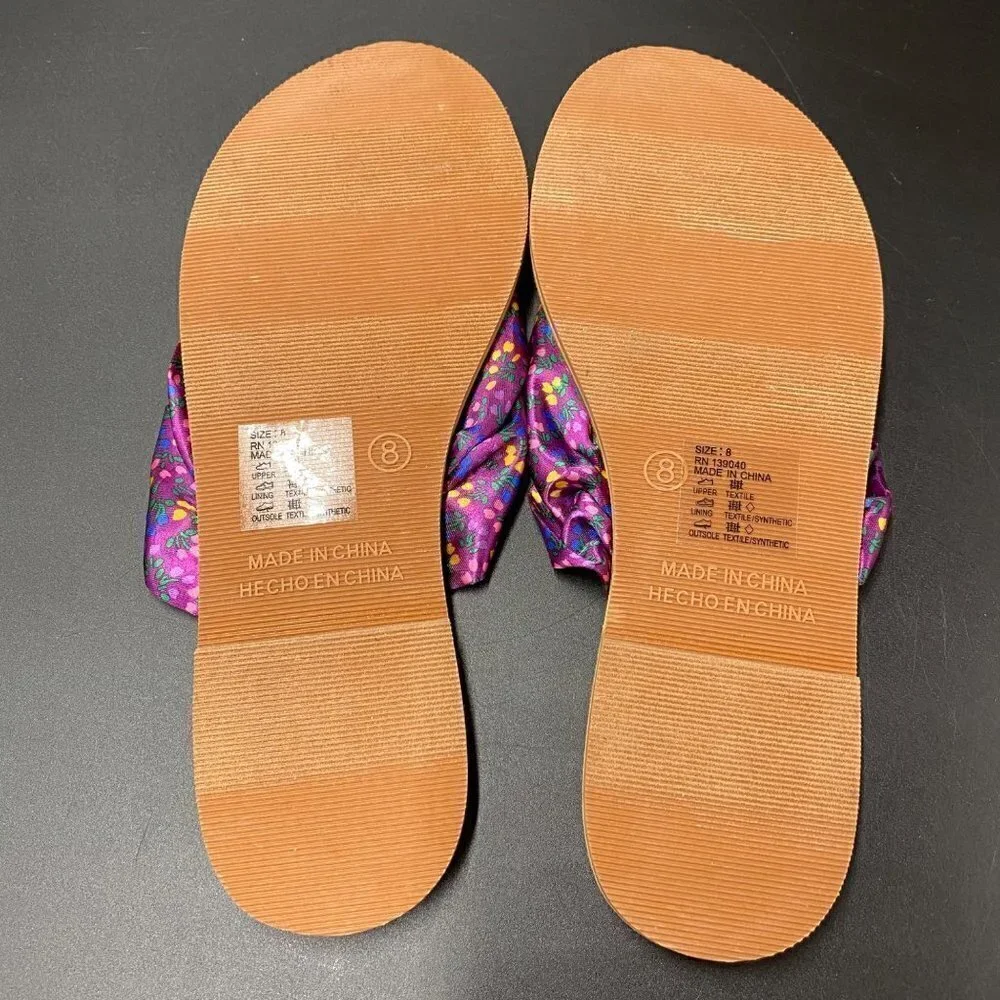Matilda Jane Flip Flop Sandals Purple Size 8
